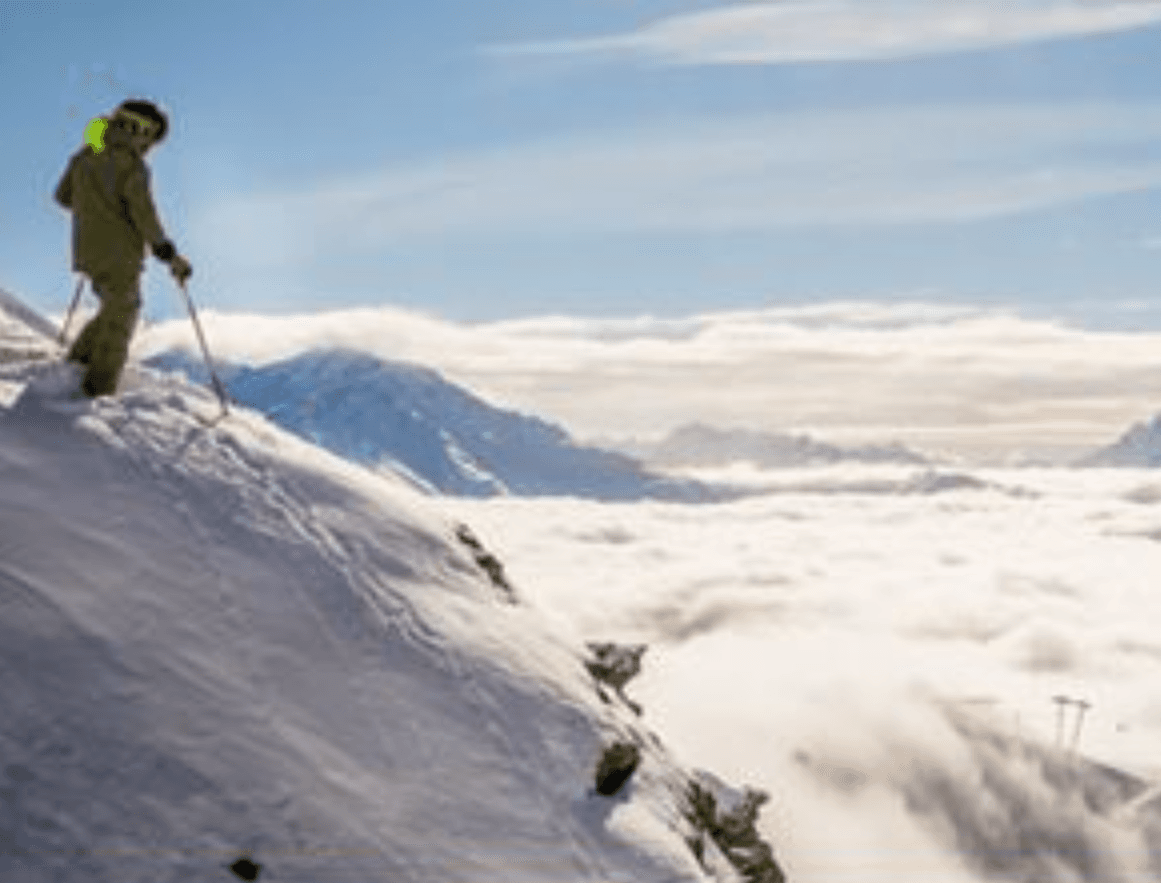 Ski trip in the mountains